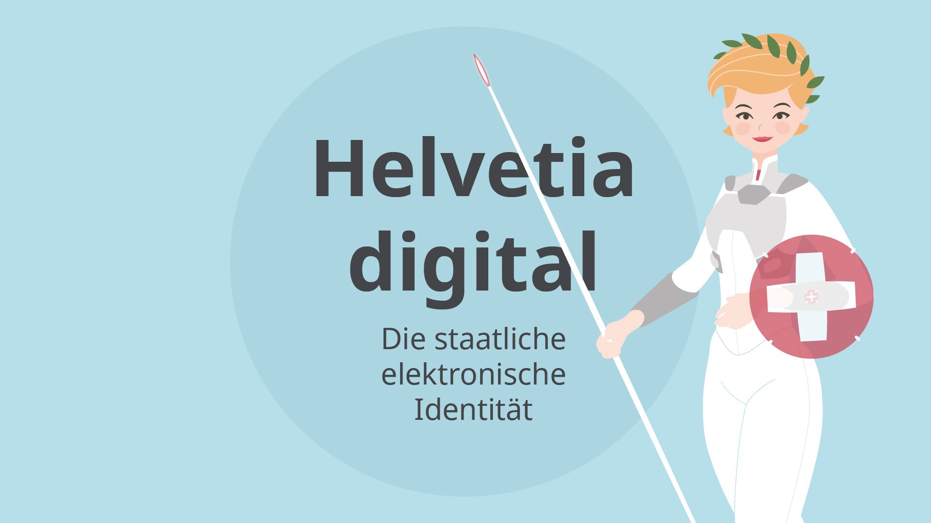 Video title scene - "Helvetia digital - The state electronic identity".