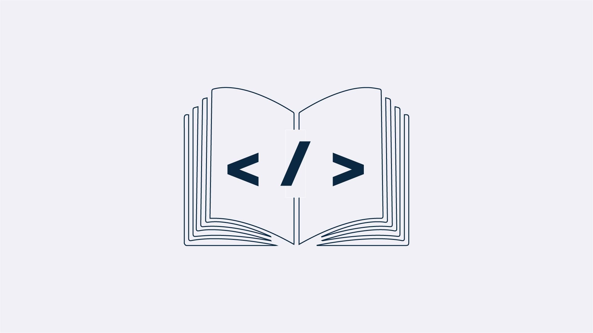 offenes Buch mit einem Code-Tag