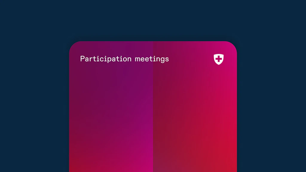 Participation meeting abstractly represented as digital proof