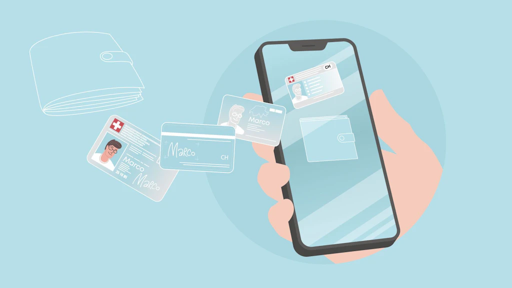 Les cartes physiques se transforment en cartes numériques sur le téléphone portable.